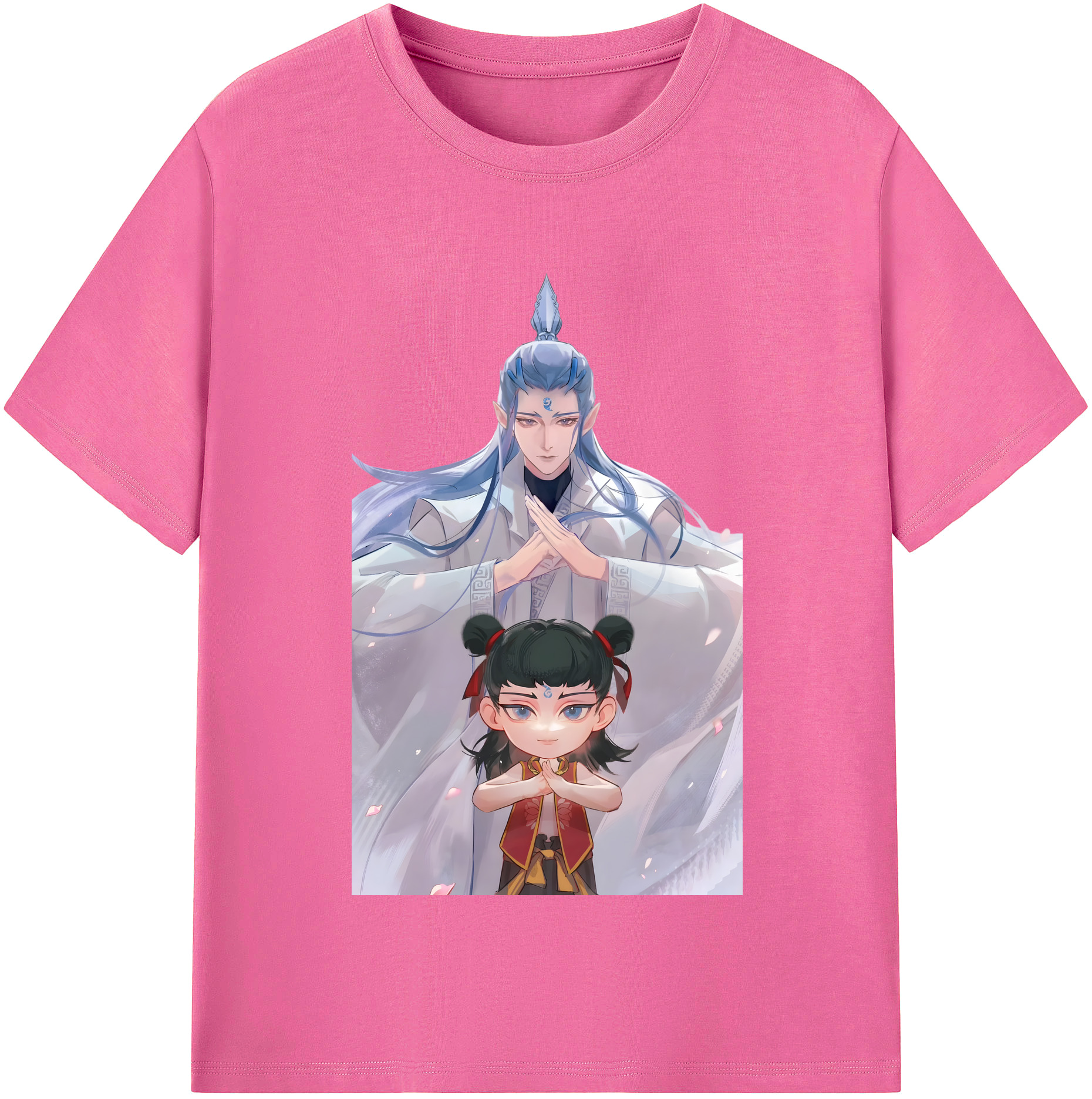 （画像用） Ne Zha 2 ナタ 魔童の大暴れ レディースカジュアルプリントTシャツ（綿100％）